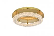  3800F22SG - Bowen 22 Inch Adjustable LED Flush Mount in Satin Gold