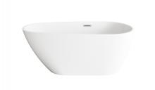  BT30259GW-BNK - 59 inch Bathtub in Glossy White with Brushed Nickel Trim