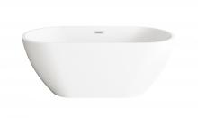  BT30359GW-PCH - 59 inch Bathtub in Glossy White with Chrome Trim