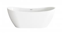  BT30467GW-PCH - 67 inch Bathtub in Glossy White with Chrome Trim