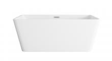  BT30659GW-BNK - 59 inch Bathtub in Glossy White with Brushed Nickel Trim