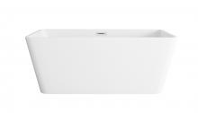  BT30659GW-PCH - 59 inch Bathtub in Glossy White with Chrome Trim