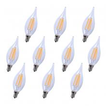  E12LED112-10PK - LED E12 CANDELABRA, 3000K, 300 degree, CRI80, ES, UL/CUL, 4W, 40W EQUIVALENT, 15000HRS