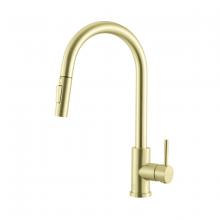  FAK-306BGD - Luca Single Handle Pull Down Sprayer Kitchen Faucet with Touch Sensor in Brushed Gold