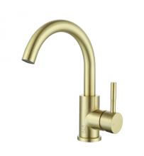  FAV-1003BGD - Louis Single Hole Single Handle Bathroom Faucet in Brushed Gold