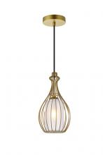  LD2419BR - Miya 1 Light Brass Pendant