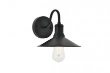  LD4033W9BK - Etude 1 Light Black Wall Sconce