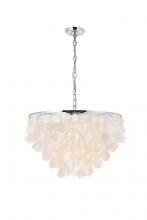  LD5050D24C - Selene 6 Light Chrome Pendant