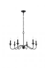  LD5056D30MB - Rohan 30 Inch Chandelier in Matte Black