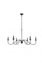  LD5056D42MB - Rohan 42 Inch Chandelier in Matte Black