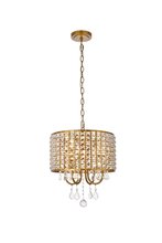  LD713D14BR - Elise 14 Inch Pendant in Brass