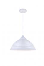  LDPD2044WH - Circa 1 Light White Pendant