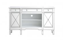  MF61060AW - Contempo 60 In. Mirrored Credenza in Antique White