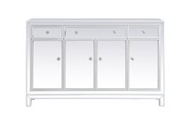  MF72001WH - 56 Inch Mirrored Credenza in White