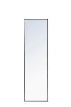  MR4081BK - Metal Frame Rectangle Mirror 18 Inch Black