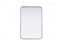  MR8A2030SIL - Contour Metal Rectangle Mirror 20x30 in Silver