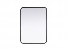  MR8A2230BLK - Contour Metal Rectangle Mirror 22x30 in Black