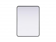  MR8A2432BLK - Contour Metal Rectangle Mirror 24x32 in Black