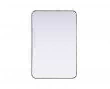  MR8A2436SIL - Contour Metal Rectangle Mirror 24x36 in Silver