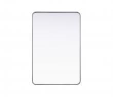  MR8A2842SIL - Contour Metal Rectangle Mirror 28x42 in Silver