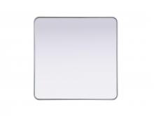  MR8A3636SIL - Contour Metal Rectangle Mirror 36x36 in Silver