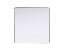  MR8A4848SIL - Contour Metal Square Mirror 48x48 in Silver