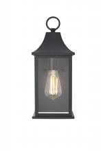  OD503W15BK - Shepard 6 inch Outdoor Wall Sconce in Black