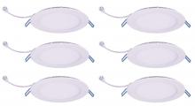  SMR61230K-6PK - 6 Inch Slim Ceiling Light, 3000k, 120 Degree, Cri90, Es, Etl, 12w, 65w Equivalent, 50000hrs, Lm700