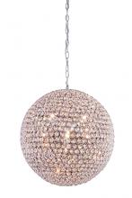  V2102D20C/RC - Cabaret 9 Light Chrome Pendant Clear Royal Cut Crystal