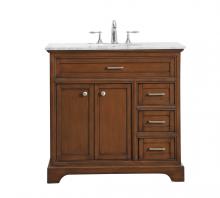  VF15036TK - 36 In. Single Bathroom Vanity Set in Teak