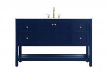  VF16454BL - 54 inch Single Bathroom Vanity in Blue