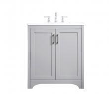  VF17030GR - 30 Inch Single Bathroom Vanity in Grey