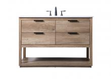  VF19248NT - 48 Inch Single Bathroom Vanity in Natural Oak