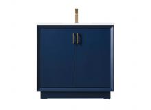  VF19636BL - 36 Inch Single Bathroom Vanity in Blue