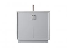  VF19636GR - 36 Inch Single Bathroom Vanity in Grey