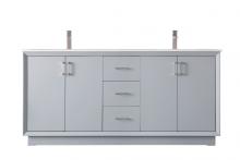  VF19672DGR - 72 Inch Double Bathroom Vanity in Grey