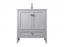  VF21130GR - 30 Inch Single Bathroom Vanity in Grey