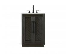  VF29024CO - 24 inch Single Bathroom Vanity in Chocolate Oak