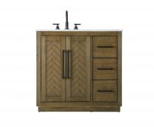  VF29036HO - 36 inch Single Bathroom Vanity in Hazel Oak