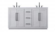  VF29060DGR - 60 inch Double Bathroom Vanity in Grey