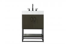  VF29224MMB - 24 inch Single Bathroom Vanity in Mocha Brown