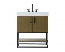  VF29230MCB - 30 inch Single Bathroom Vanity in Chestnut Brown