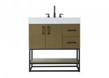  VF29232MCB - 32 inch Single Bathroom Vanity in Chestnut Brown