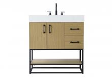  VF29232MHB - 32 inch Single Bathroom Vanity in  Honey Brown