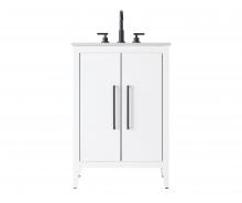  VF29324WH - 24 Inch Single Bathroom Vanity In White