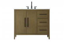  VF29342MCB - 42 Inch Single Bathroom Vanity In Chestnut Brown