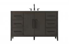  VF29354MMB - 54 Inch Single Bathroom Vanity In Mocha Brown