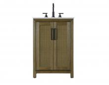  VF29524HO - 24 Inch Single Bathroom Vanity In Hazel Oak