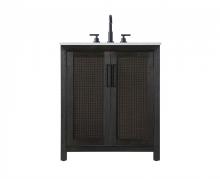  VF29530CO - 30 Inch Single Bathroom Vanity In  Chocolate Oak