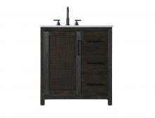  VF29532CO - 32 Inch Single Bathroom Vanity In  Chocolate Oak